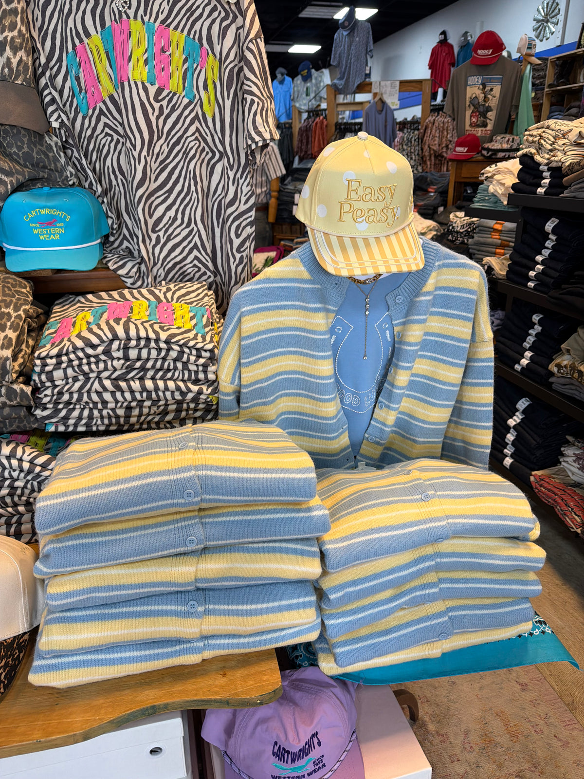 Lemonade Stripe Cardigan Sweater