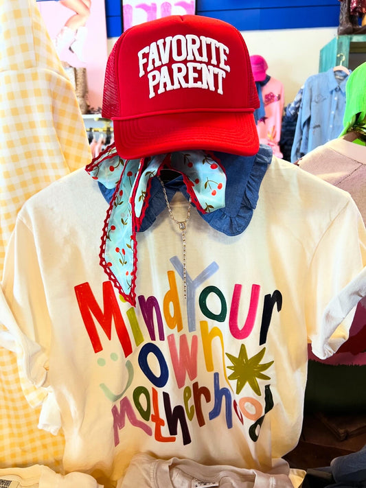 Favorite Parent Trucker Hat-Red