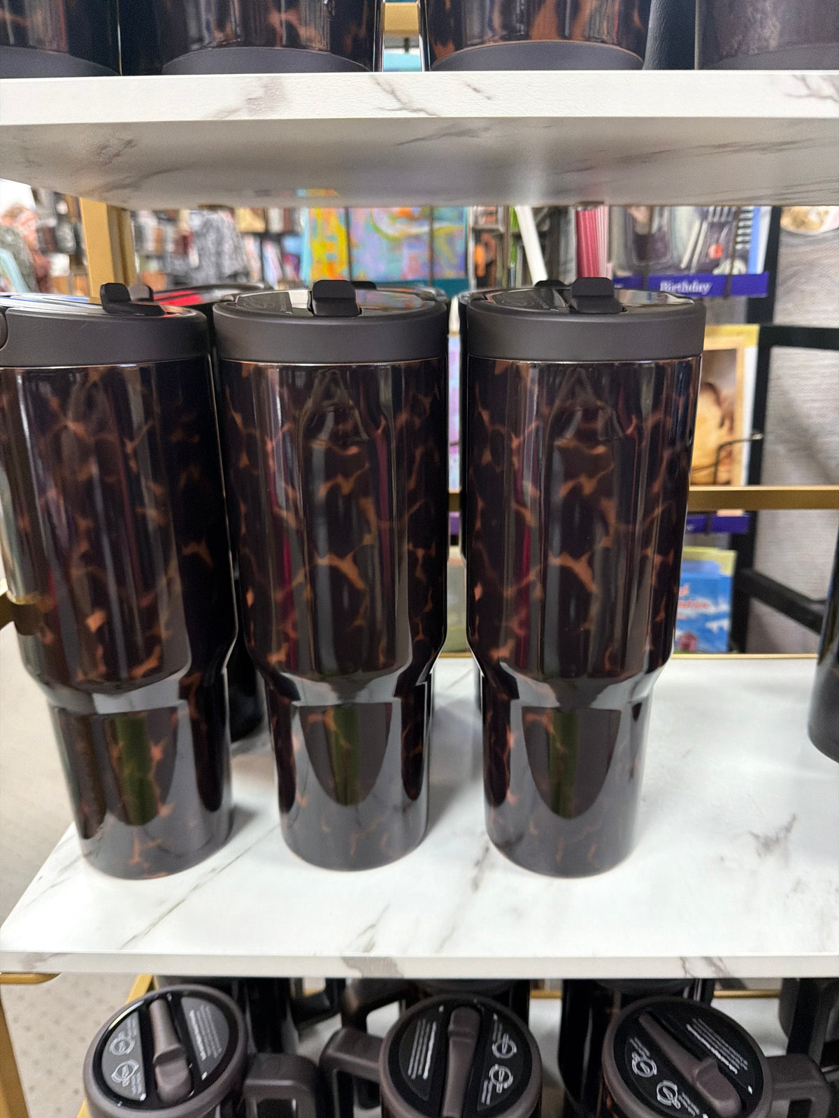 Hydro Jug Mocha Tortoise 32 oz Sport Water Bottle