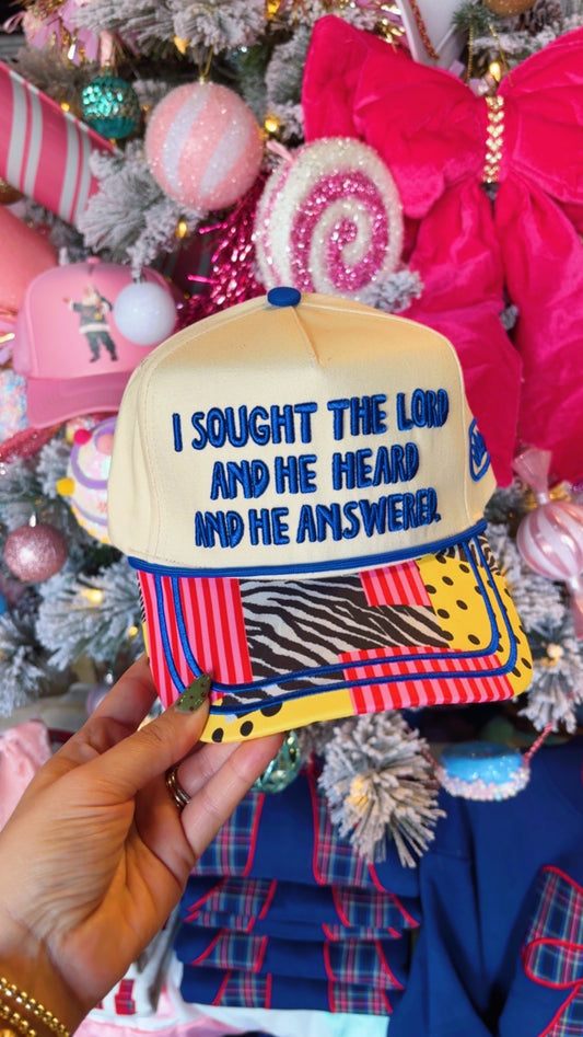 I Sought The Lord Trucker Hat