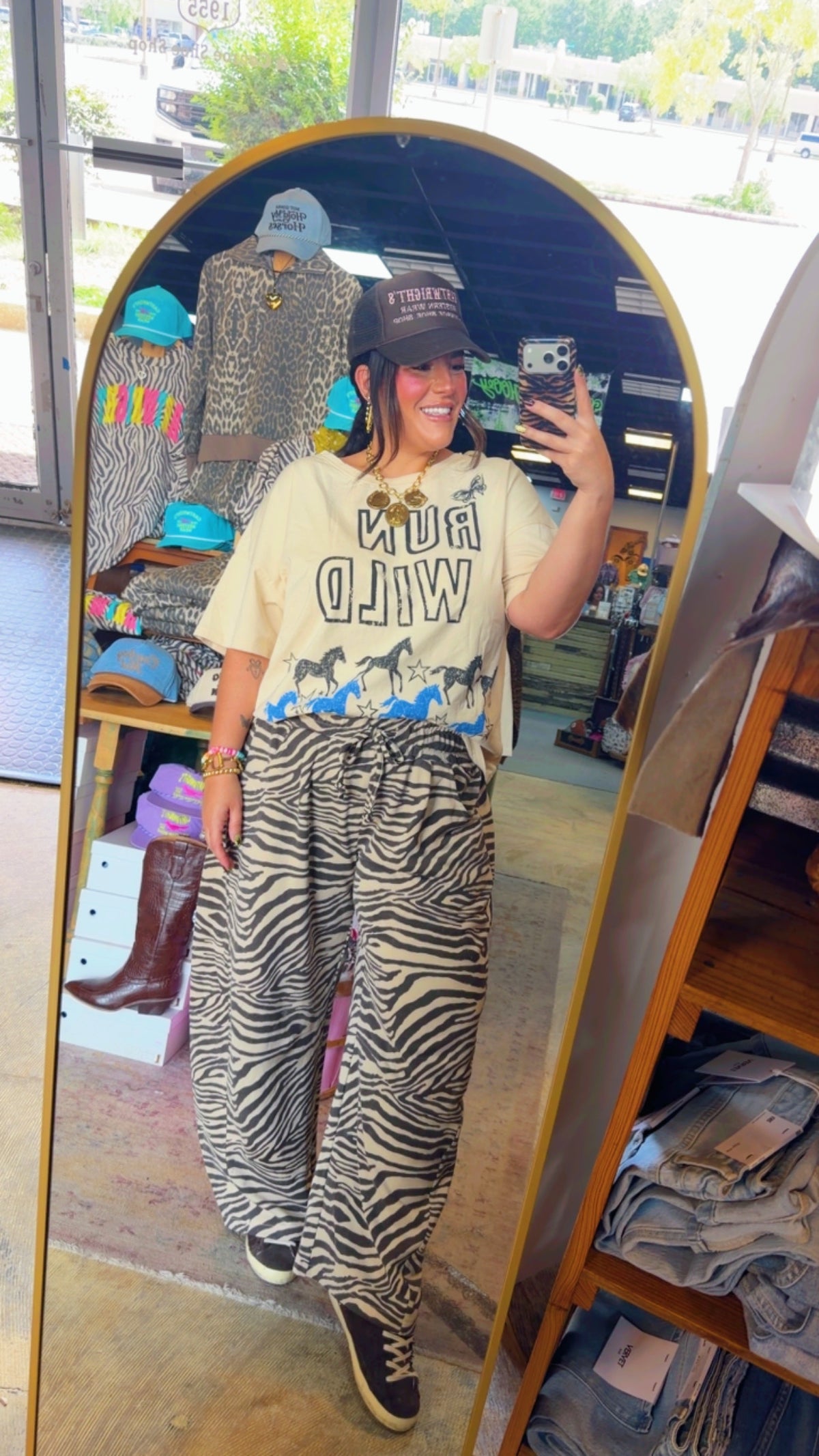 Run Wild Cream Tee