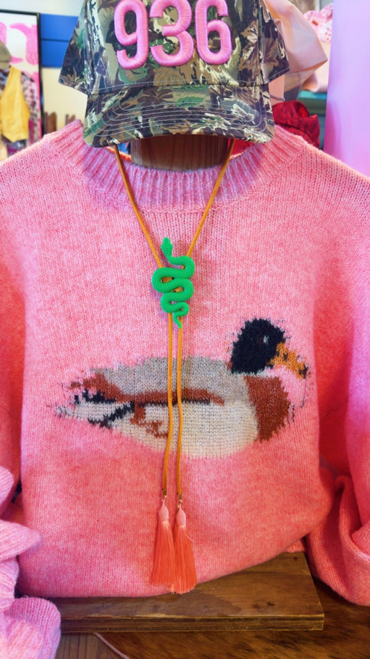 Kelly Green Snake Bolo