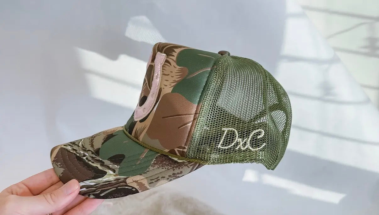 Camo Horseshoe Trucker Hat