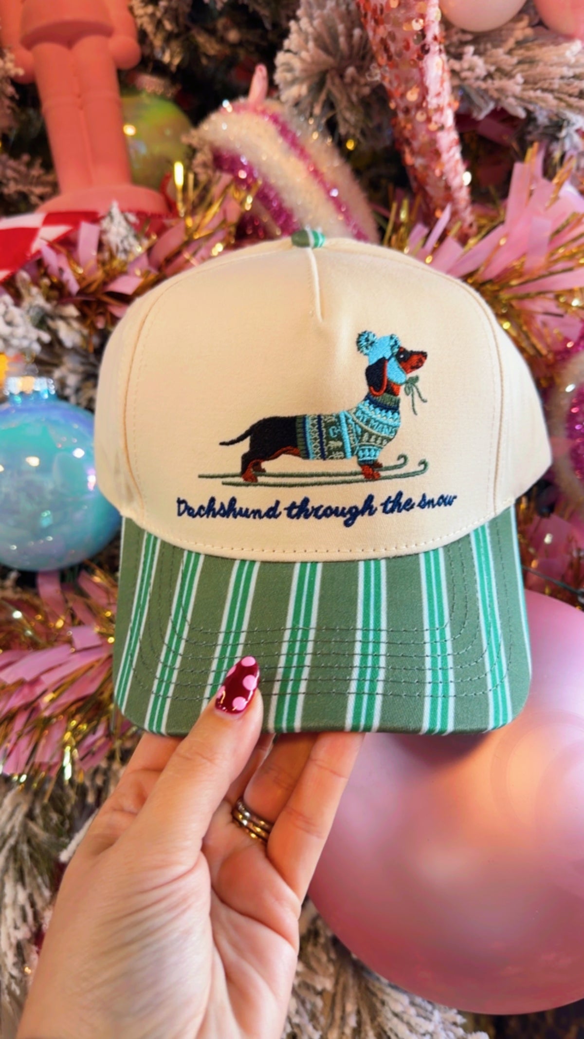 Dachshound Through The Snow Trucker Hat