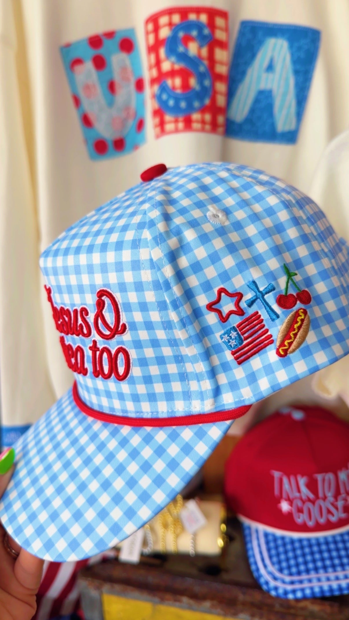 Loves Jesus & America Too Trucker Hat