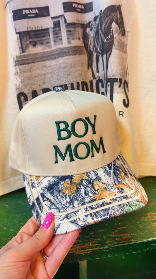 Boy Mom Camo Trucker Hat