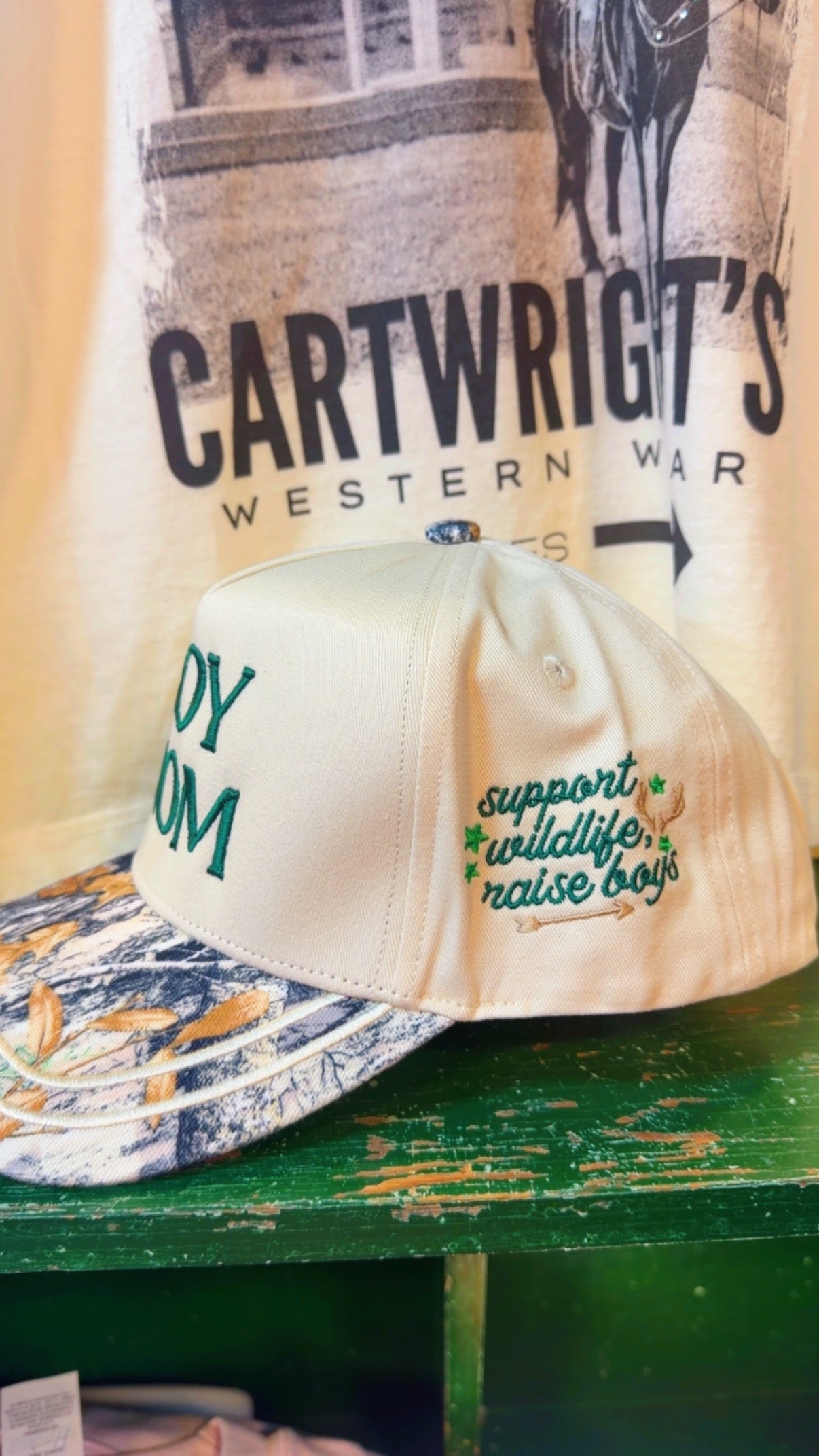 Boy Mom Camo Trucker Hat