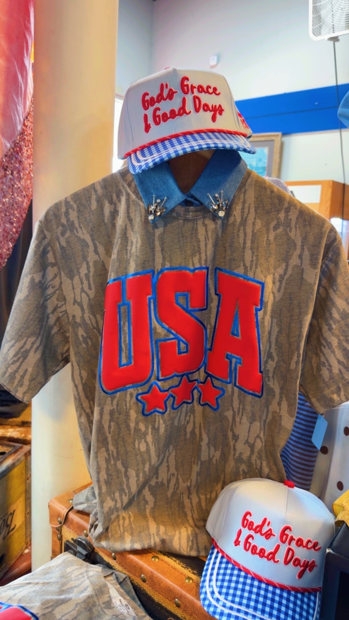 USA mossy oak camo tee