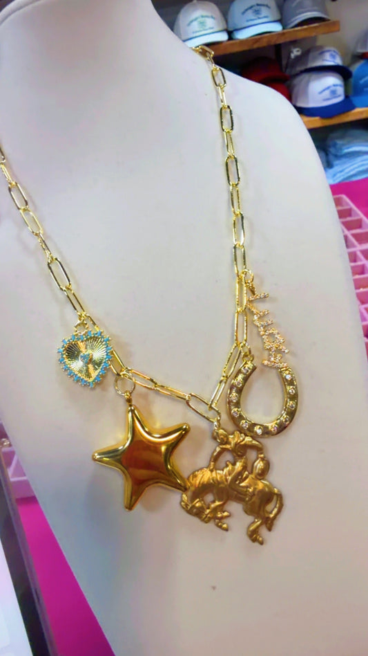 Moore Jewlz Charm Necklace-Lucky Girl Edition