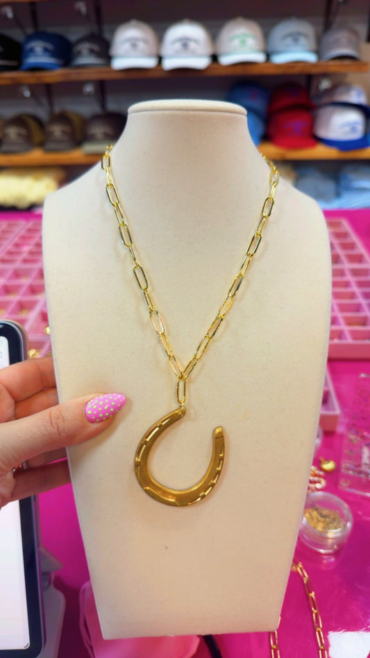 Moore Jewlz Charm Necklace-Horseshoe Edition