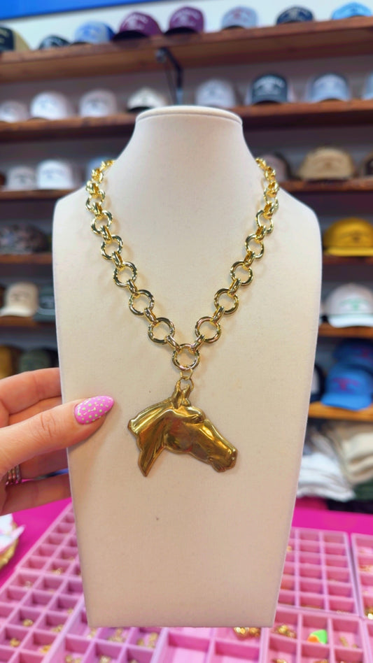Moore Jewlz Charm Necklace-Horse Edition