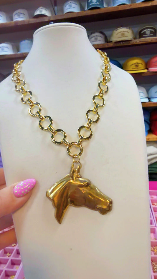 Moore Jewlz Charm Necklace-Horse Edition
