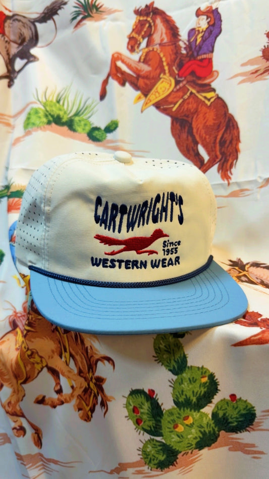 Kids Cartwright’s limited edition roadrunner rope cap