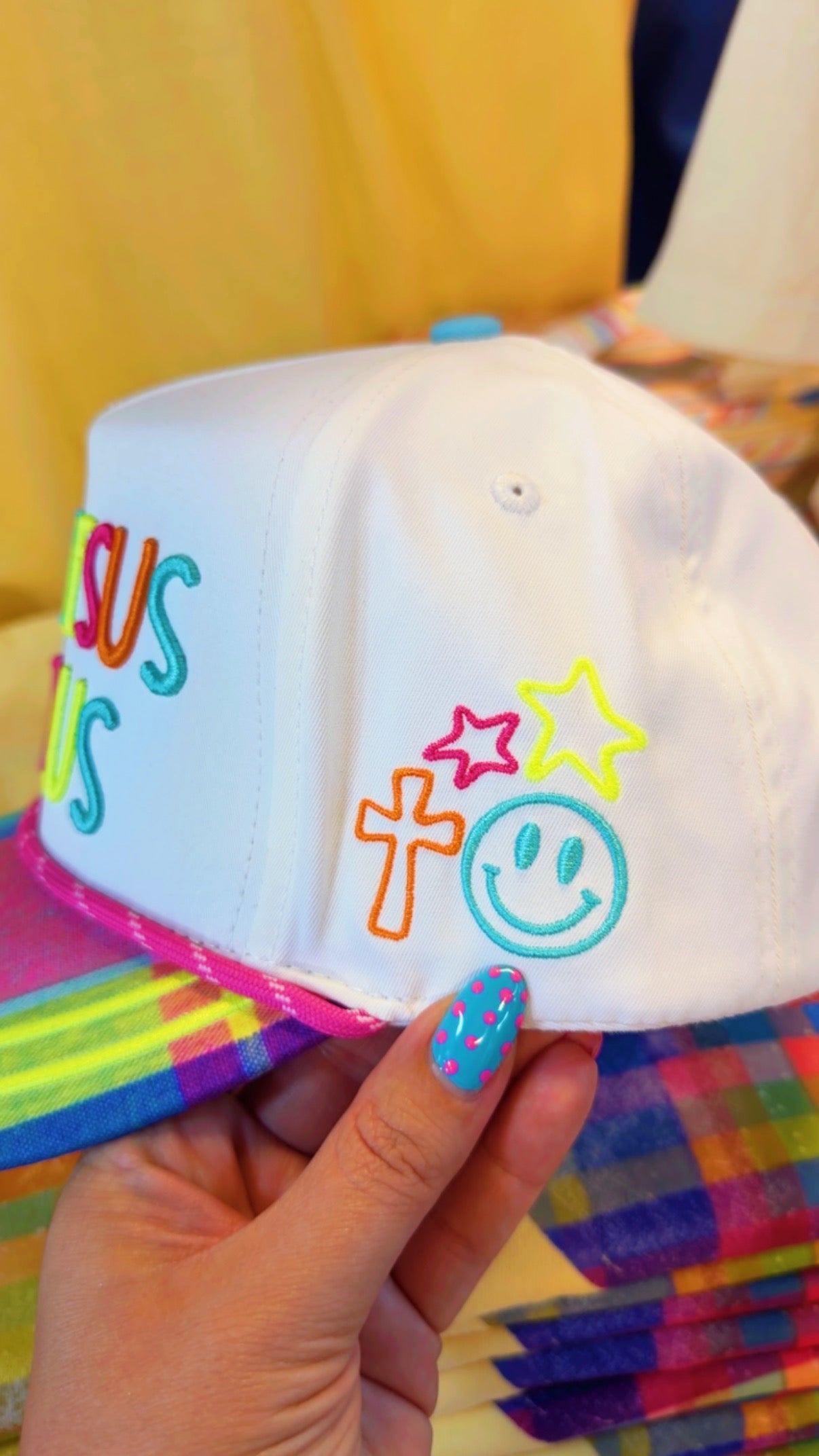 Make Jesus Famous Trucker Hat🌈😍