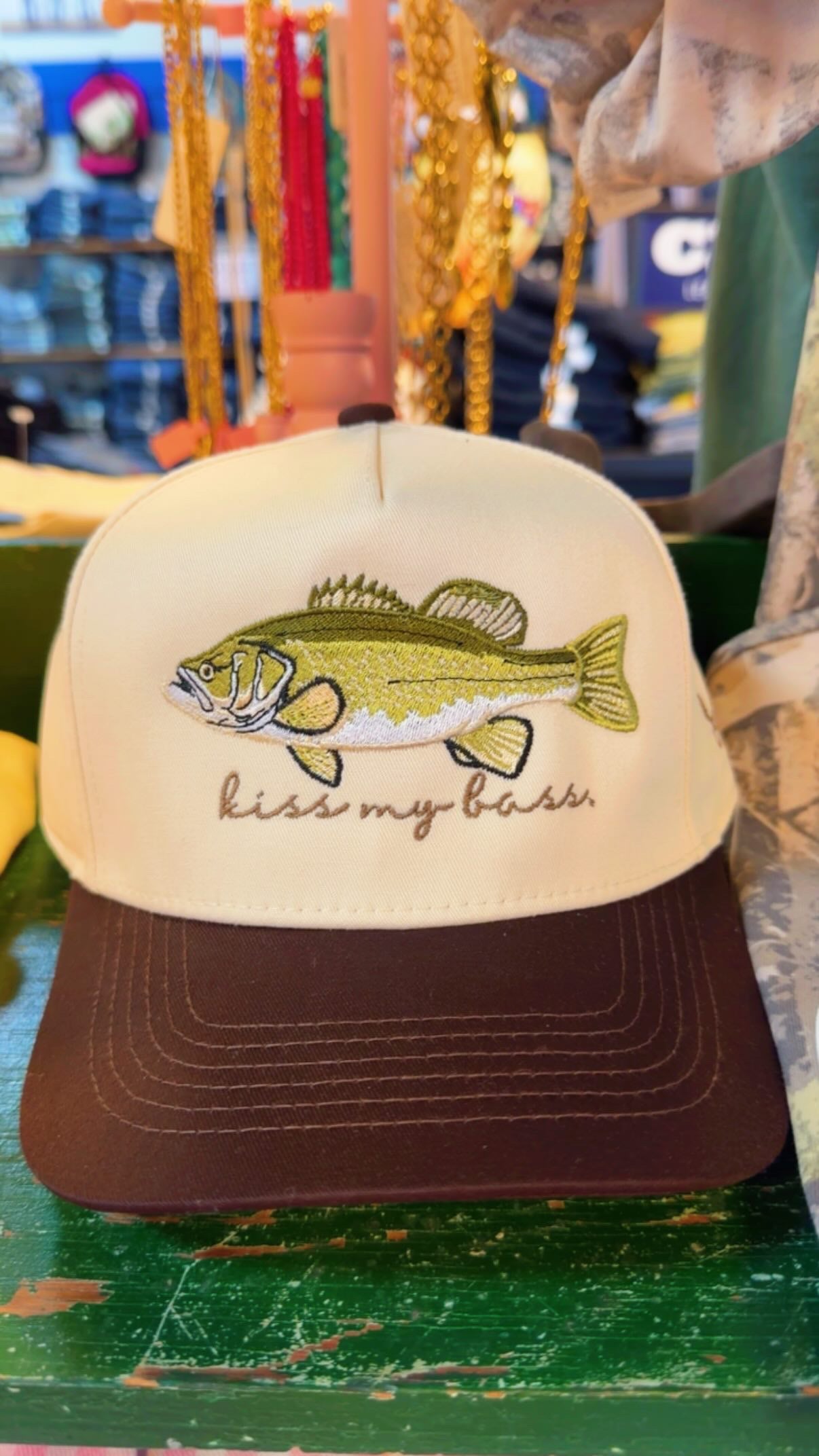 Kiss My Bass Trucker Hat