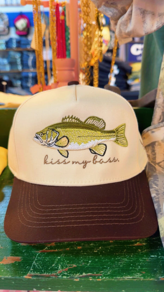 Kiss My Bass Trucker Hat