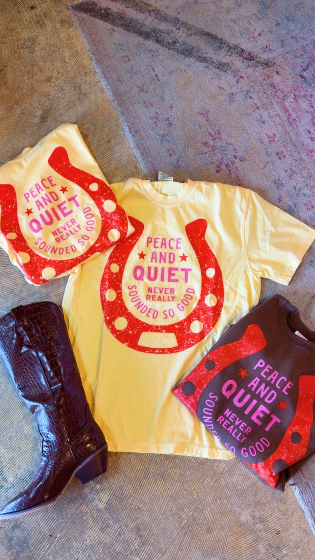 Peace & Quiet Yellow Tshirt