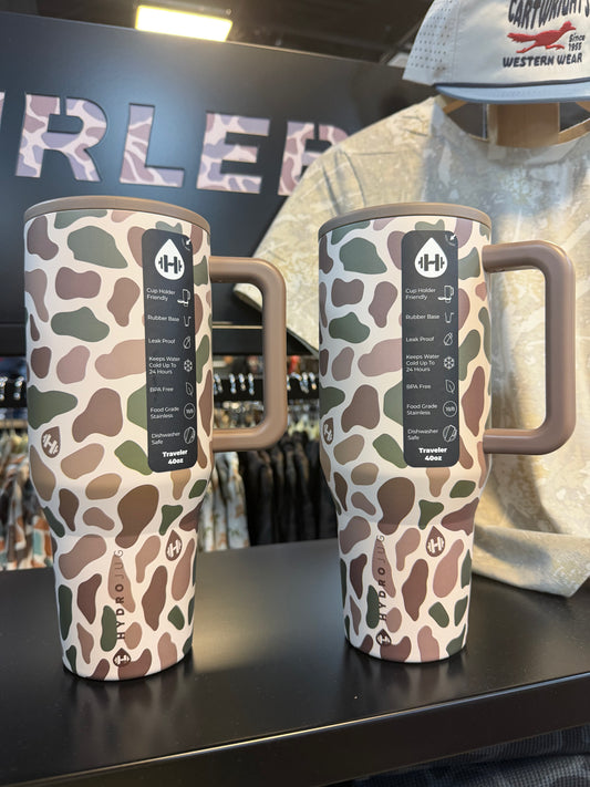 Hydro Jug Duck Camo 40 oz Traveler Tumbler