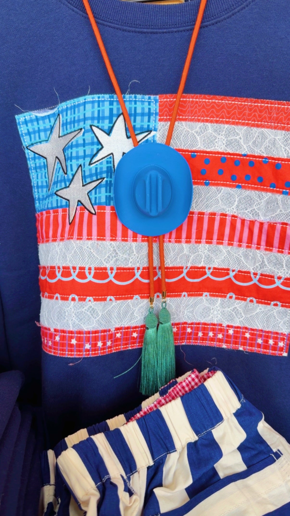 Royal Blue Cowboy Hat Bolo