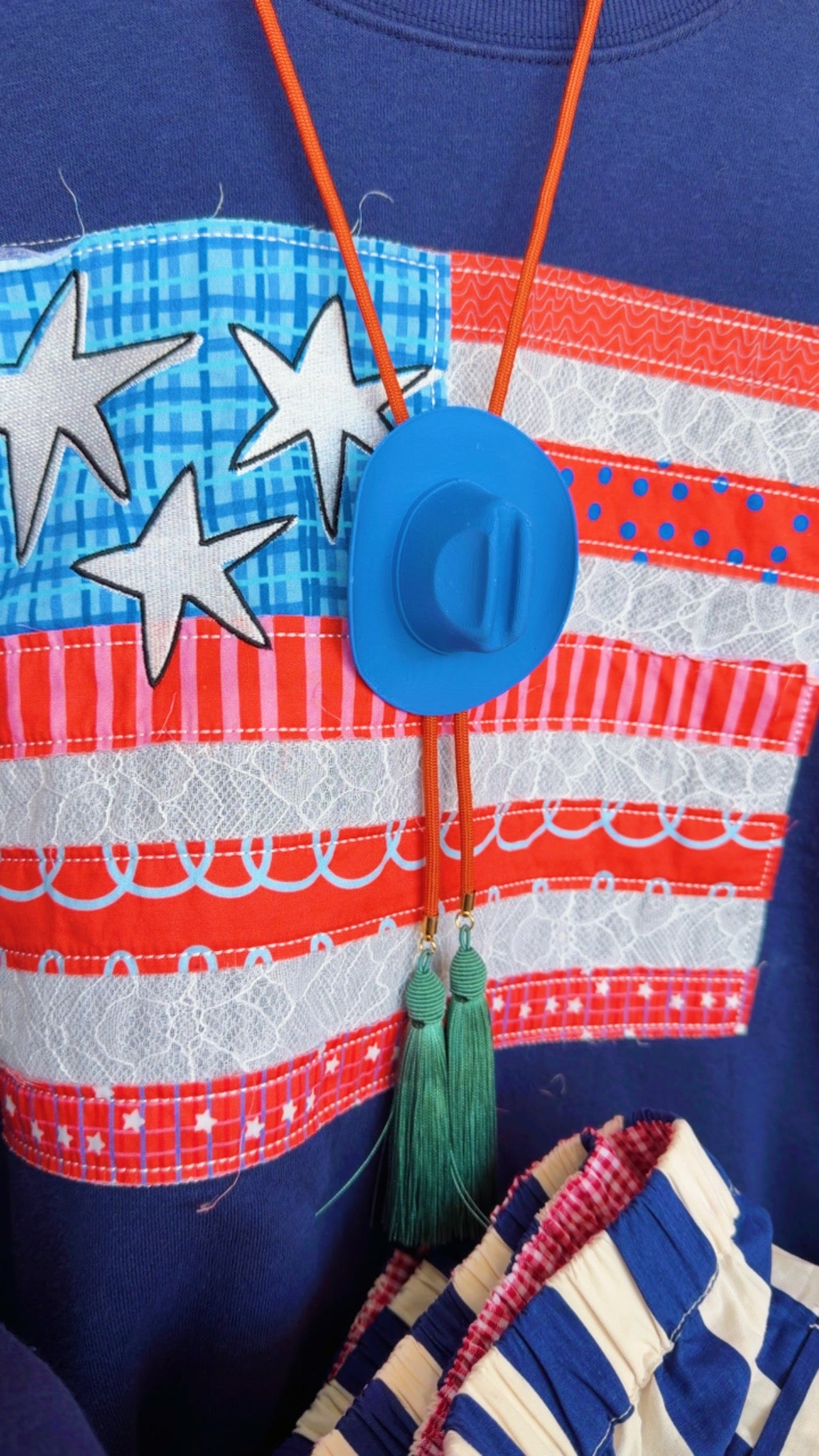 Royal Blue Cowboy Hat Bolo