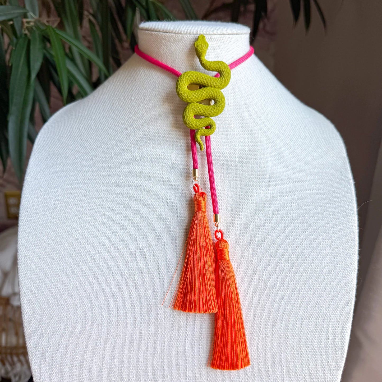 Olive Green Snake Bolo