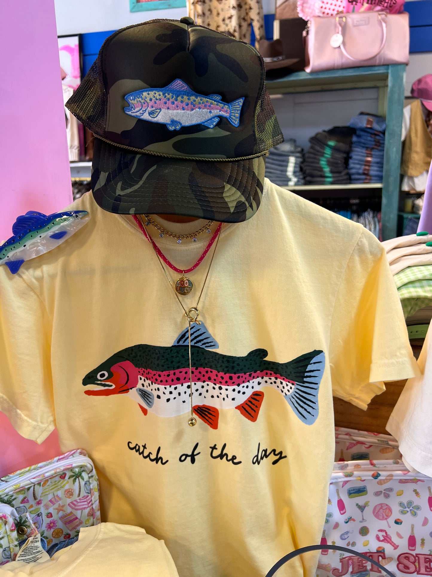 Catch Of The Day- Yellow Tshirt