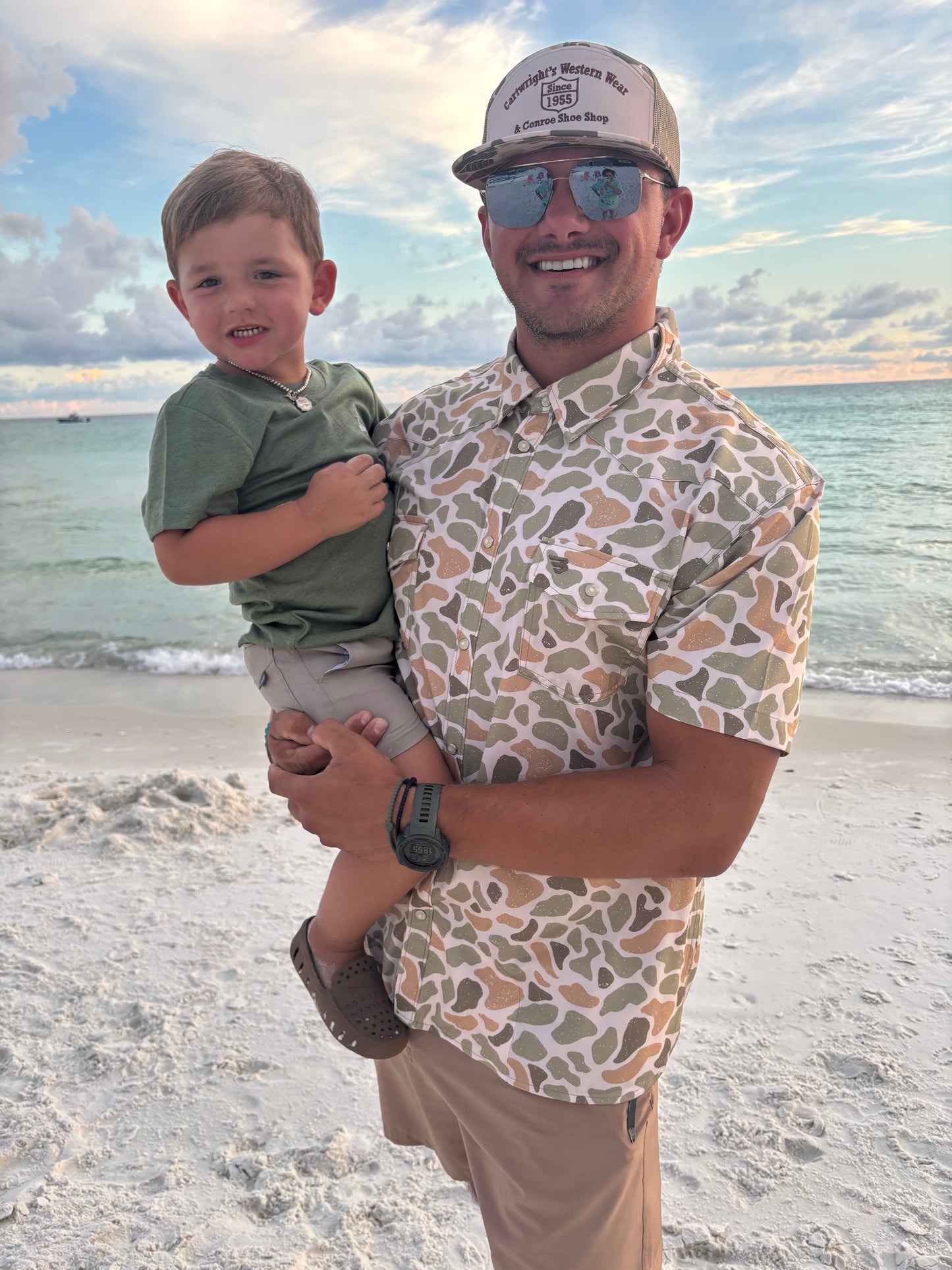 Burlebo Mens Camo Pearl Snap Shirt