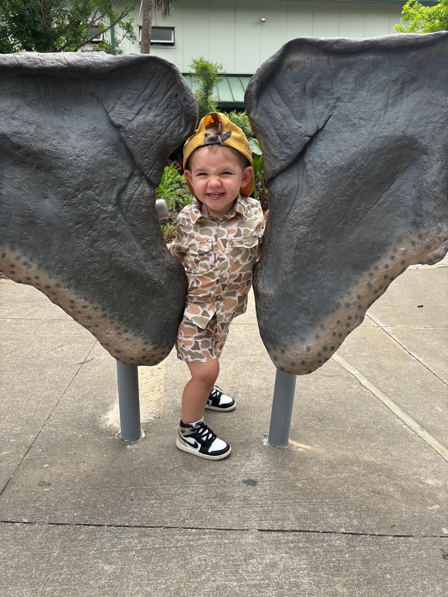 Burlebo Camo Pearl Snap KIDS shirt