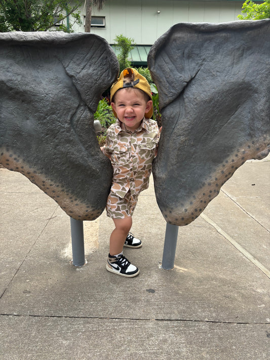 Burlebo Camo Pearl Snap KIDS shirt