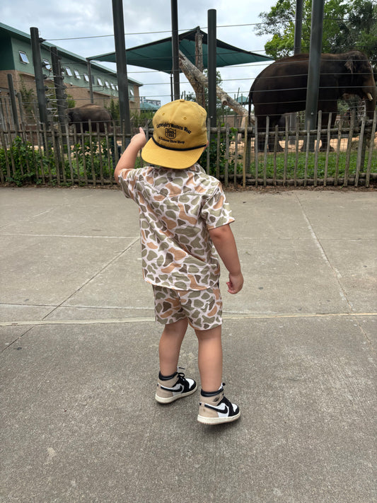Burlebo Camo Pearl Snap KIDS shirt