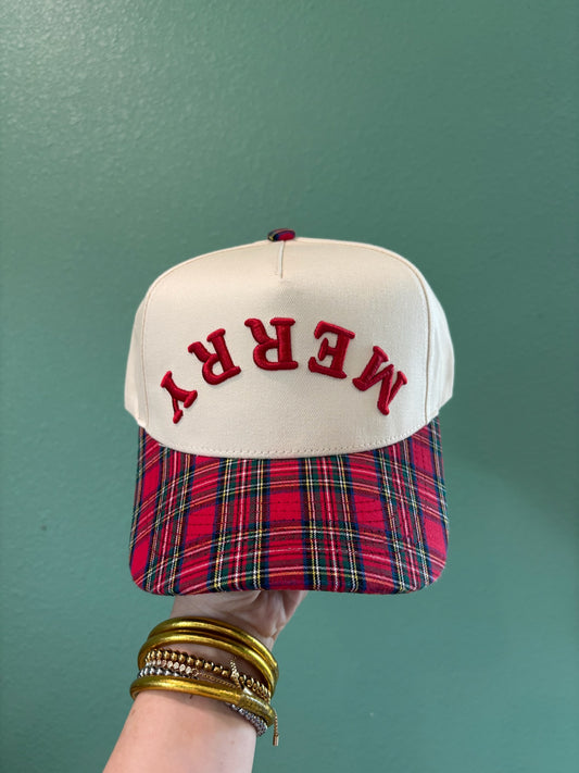 Merry Plaid Trucker