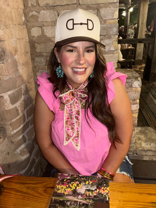 Brown Horse Bit Trucker