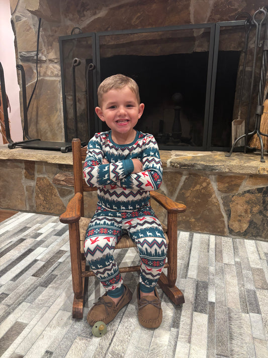 Burlebo Outdoor Christmas Pajama Set-Youth & Toddler