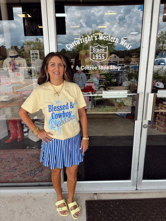 Blessed & Cowboy Obsessed Tee