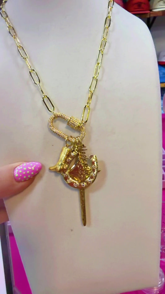 Moore Jewlz Charm Necklace-Yeehaw Edition